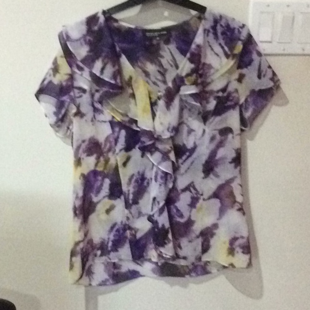 JONES NY. TYE DYE BLOUSE, TOP